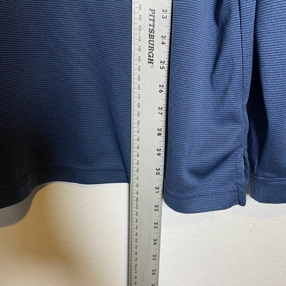 PRO‎ TOUR XLT Mens Long Sleeve Golf Polo Shirt Coolplay Fabric Navy Blue Tall - Picture 5 of 9